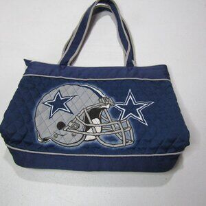 Dallas Cowboys Quilted Tote Bag | NFL Fan Bag | Blue